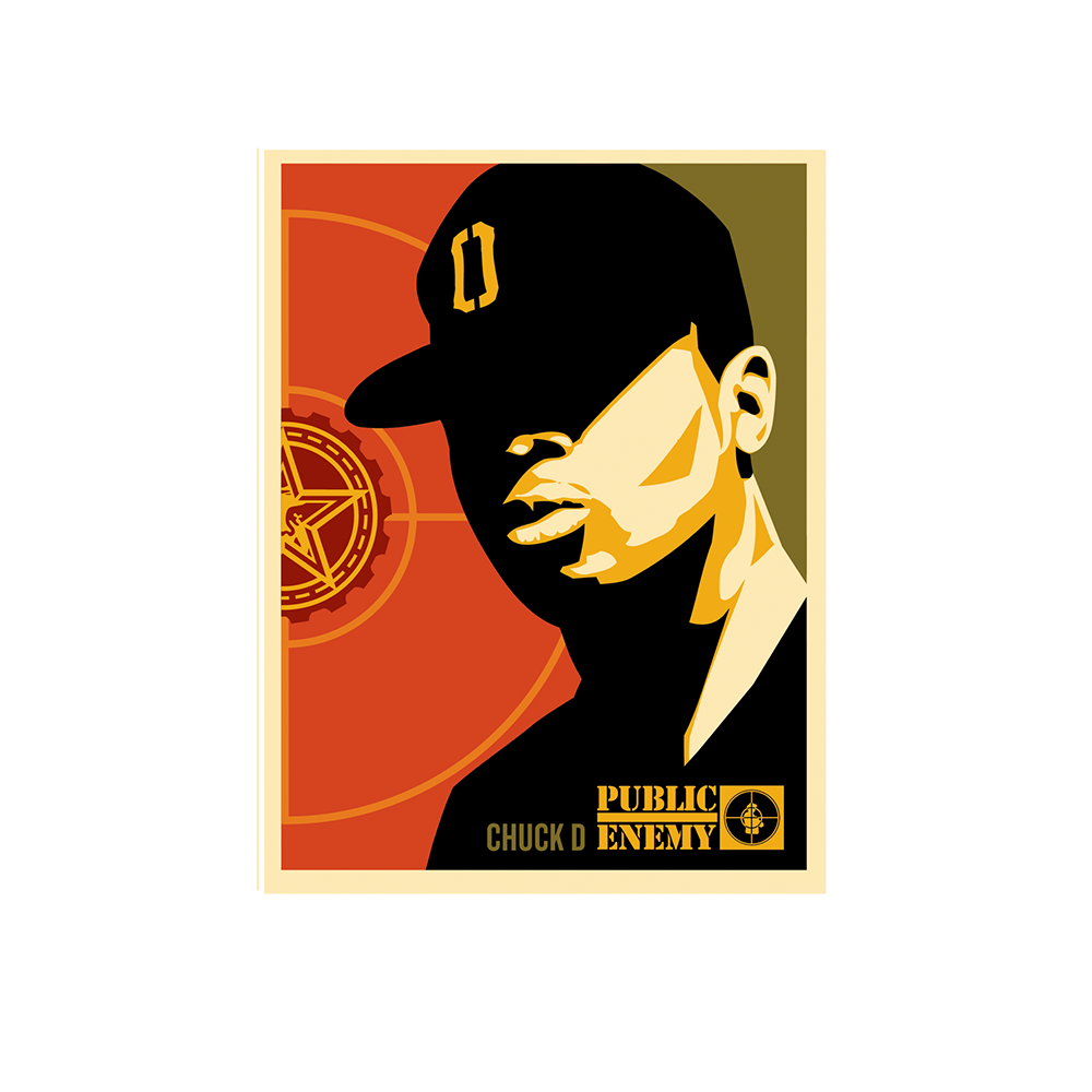 Public Enemy Obey Chuck D Litho